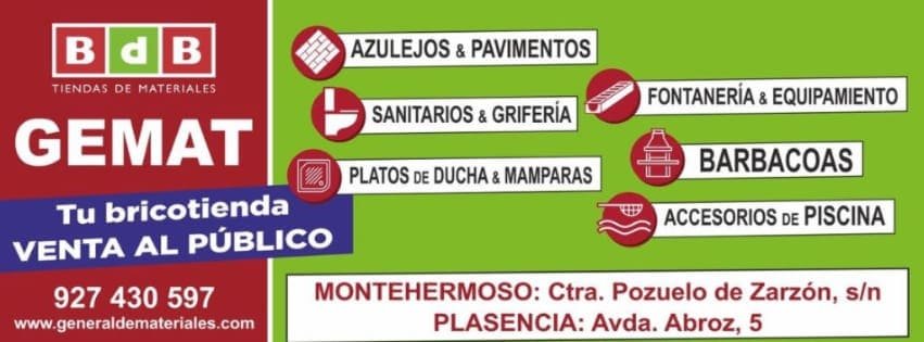 GEMAT materiales de Construcción en Montehermoso y Plasencia