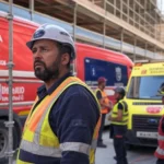 Muere un obrero tras un accidente laboral al caerle encima un encofrado